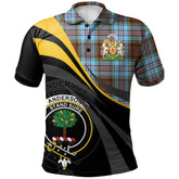 Clan Anderson Ancient Tartan Polo Shirt - Royal Coat Of Arms Style ZK91 Anderson Ancient Tartan Tartan Polo